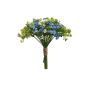 Ramo de flores artificiales de gypsophila LITAGO, verde-azul-crema, 23 cm