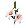 Rama de flores artificiales lirio RODEHILDE, rosa-blanco, 65 cm