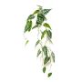 Planta artificial Alocasia sanderiana EXEVLO en varilla, colgante, verde, 80 cm