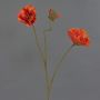 Rama de amapola artificial PEJA, naranja, 90 cm, Ø 11-13 cm
