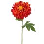 Crisantemo artificial DELPHINA, naranja oscuro, 65 cm, Ø 14 cm