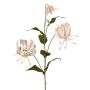 Rama de gloriosa de terciopelo DINFAS, rosa pálido-dorado, 80 cm