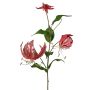 Rama de gloriosa de terciopelo DINFAS, malva dorado, 80 cm