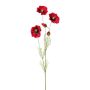 Rama artificial de amapola TERNAS, roja, 90 cm