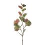 Rama artificial eucalipto KALHEN, verde-lila, 75 cm