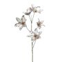 Flor artificial clemátide KANELA, metalizado-plateado-dorado, 75 cm