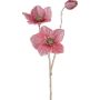 Rama artificial de rosa de Navidad GRIMFAL, rosa, 55 cm