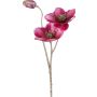 Rama artificial de rosa de Navidad GRIMFAL, magenta, 55 cm