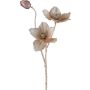 Rama artificial de rosa de Navidad GRIMFAL, beige, 55 cm