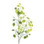 Rama artificial de hoja plateada DRULMI, verde, 75 cm