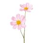 Rama decorativa de caléndula BOLHIN, rosa metalizado, 55 cm