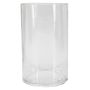 Jarrón cilíndrico de cristal SANSA OCEAN, reciclado, transparente, 20 cm, Ø 12 cm