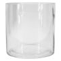 Portavelas de vidrio SANSA OCEAN, reciclado, transparente, 15 cm, Ø 15 cm