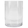 Jarrón cilíndrico de vidrio SANSA OCEAN, reciclado, transparente, 20 cm, Ø 15 cm