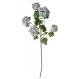 Flor decorativa bola de nieve SINDARA, lila-blanca, 85 cm