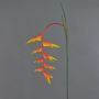 Flor decorativa de heliconia MEIHUA, naranja, 95cm