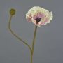 Amapola artificial YILAN, rosa-blanco, 60cm