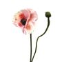 Amapola artificial YILAN, rosa-rosa, 60cm