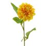 Dahlia artificial WANRU, amarillo-naranja, 50cm