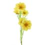 Rama artificial de cosmos YUNIAN, amarilla, 75 cm
