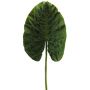 Hoja artificial de Alocasia Sanderiana HAOYUE, verde, 75cm