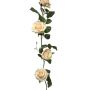 Guirnalda de rosas artificiales KAILIN, crema-rosa, 145cm