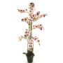 Orquídea Phalaenopsis artificial CHENXU, rosa-crema, 140cm