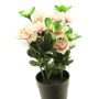 Azalea artificial JINGSHU, rosa-crema, 25cm