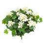 Geranio artificial KAISA en varilla de ajuste, blanco, 35cm