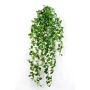 Fittonia colgante artificial JAMIRO, vara fijación, verde-blanco, 85cm