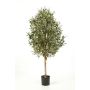 Olivo sintético PLATON, tronco real, con frutos, verde, 140cm