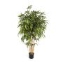 Árbol bambú artificial KATSUMI, tronco natural, verde, 210cm