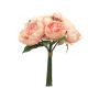 Ramo de peonía artificial LINYUAN, rosa salmón, 35cm