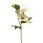 Rama decorativa de rosa de Navidad SHIEN, helada, blanca, 55cm