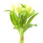 Ramo de tulipanes artificiales LONA, blanco, 30cm