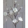 Rama de magnolia textil YONA, crema-blanco, 130cm