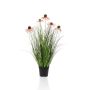 Hierba artificial sombrero de sol SHALLA con flores, rosa, 60 cm