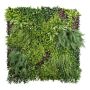 Plantas artificiales, estera/seto MAIKAI, crossdoor, verde-rojo, 100 x 100 cm
