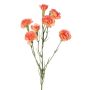 Rama artificial de clavel PIARA, salmón, 60 cm, Ø 2-5 cm