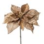 Poni de Navidad de terciopelo PLINTY, dorado, 55 cm