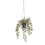 Planta artificial Tradescantia Zebrina en maceta decorativa SPROUT, verde, 40 cm
