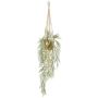 Planta artificial helecho ATHELSTAN, maceta de cerámica dorada, verde, 105 cm