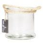 Portavelas ZULAI, con asa, transparente, 12 cm, Ø 13 cm
