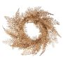Corona decorativa de helechos ALASEJA, dorada, Ø 45 cm