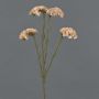 Flor artificial de limonaria AYISHA, aspecto seco, blanco crema, 65 cm