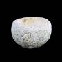 Media cáscara de coco IMANY, blanco encalado, 7 cm, Ø 10 cm