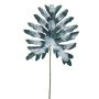 Hoja artificial de Filodendro Selloum ELUANA, congelado, verde-blanco, 75cm