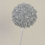 Allium artificial HELLA, brillo, plata, 75cm, Ø11cm