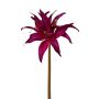 Flor decorativa Amaryllis ZARINK, violeta y dorada, 50 cm