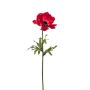 Flor artificial Anémona URASSAYA, roja, 45 cm